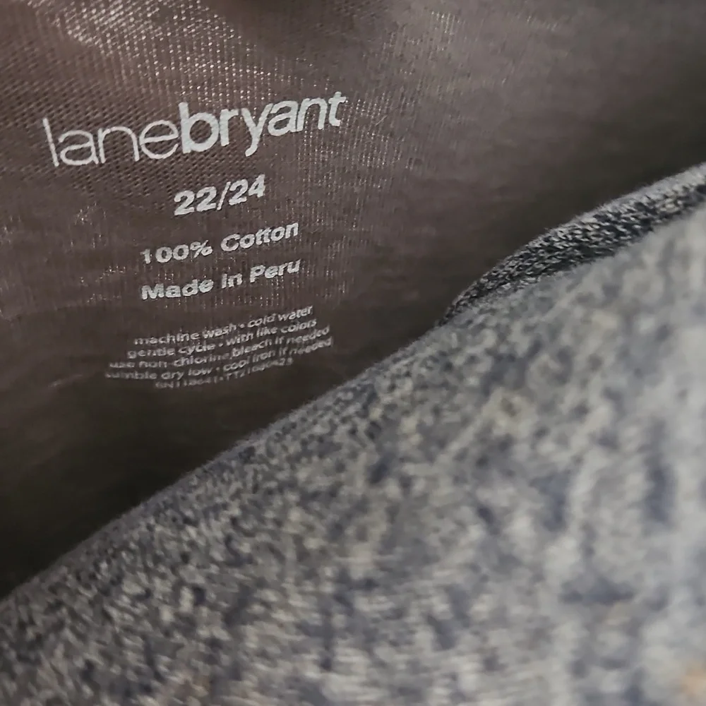 Lane Bryant distressed tee with bling - Picture 5 of 5